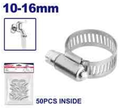American Type Hose Clamp 10–16mm 8mm Band Stainless/Carbon Steel
